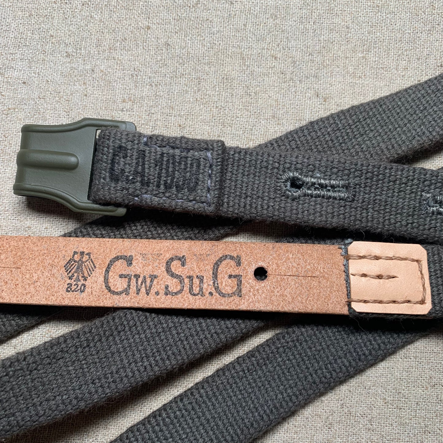 Second pattern Gasmask canister straps