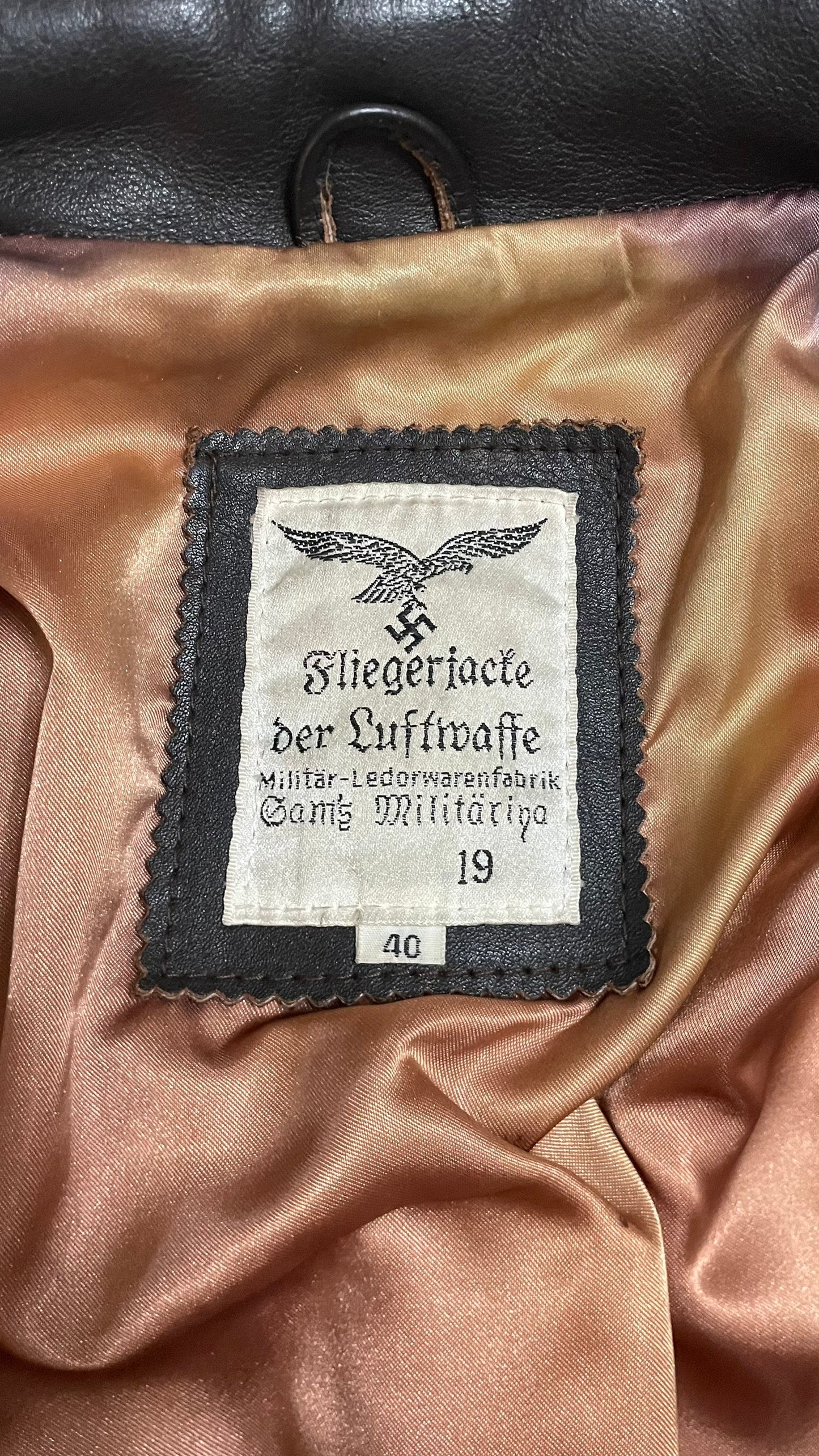 Luftwaffe Leather Flight Jacket