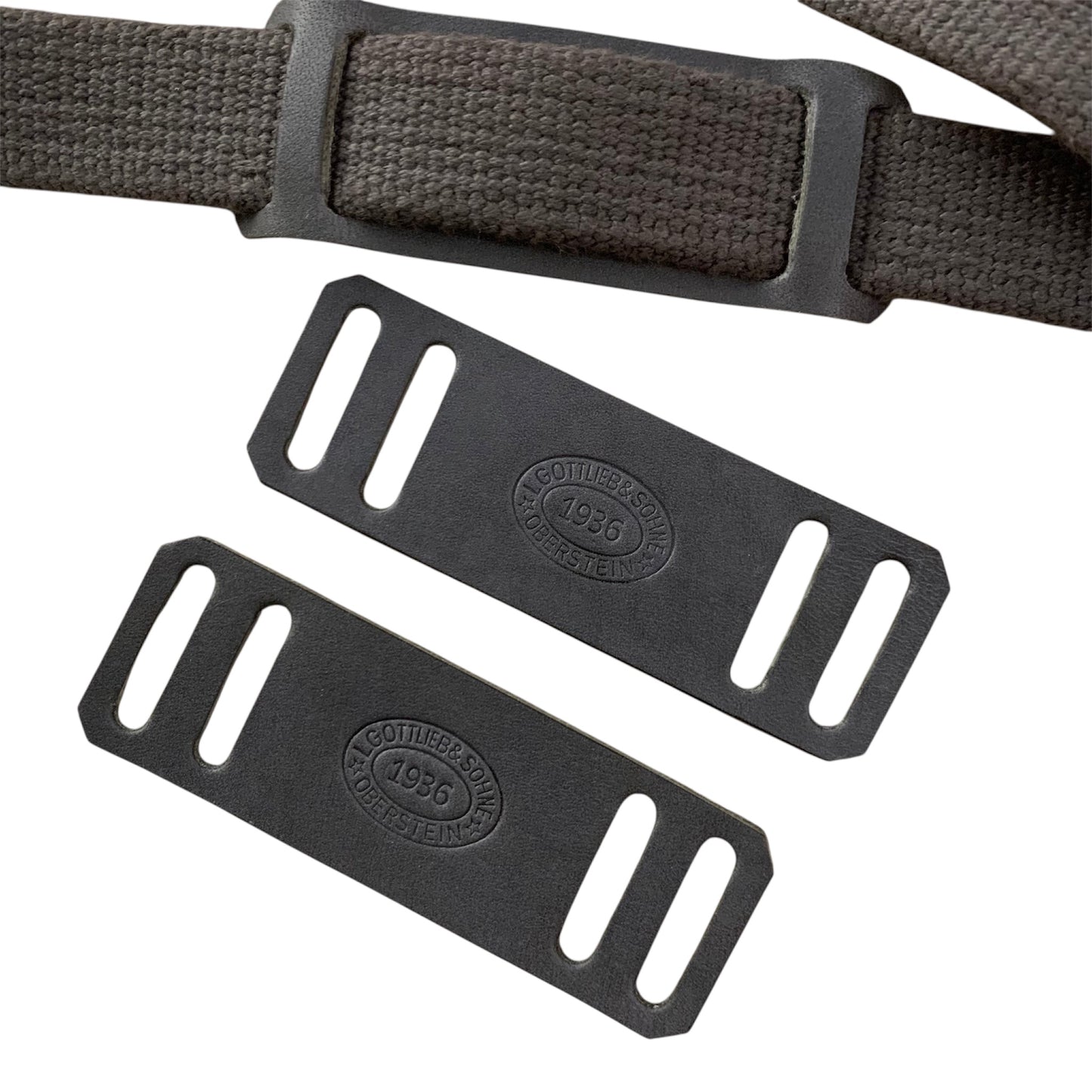 Reinforcement tabs for Gasmask canister straps